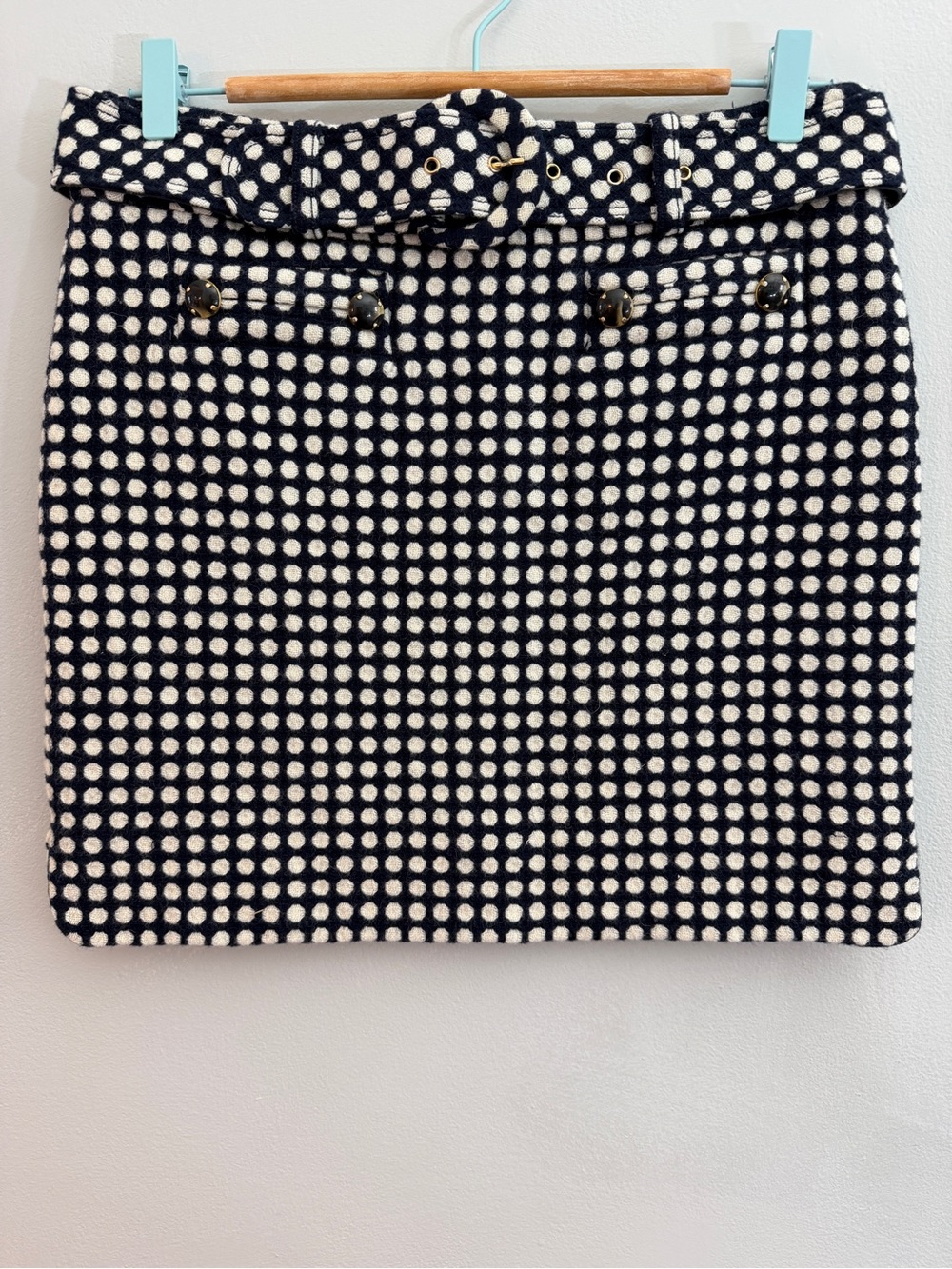 Vintage Y2K Juicy Couture Wool Mini Skirt, Size 2